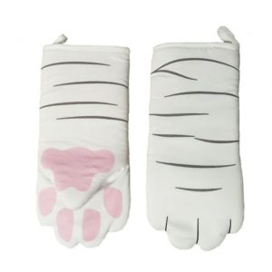 1PC Cute Cartoon Cat Paws Oven Mitts Long Cotton Baking Insulation Microwave Heat Resistant Non slip.jpg 640x640 - Cat Paw Gloves