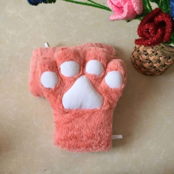 New Girls Plush Cat Claw Gloves Cute For Anime Cosplay Show Sweet Women Bear Claw Gloves 2.jpg 640x640 2 - Cat Paw Gloves