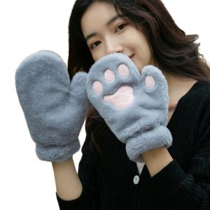 Plush Cat Claw Mittens Cute Fluffy Animal Paw Gloves Winter Gloves Halloween Costume Cosplay Party Full 2.jpg 640x640 2 - Cat Paw Gloves