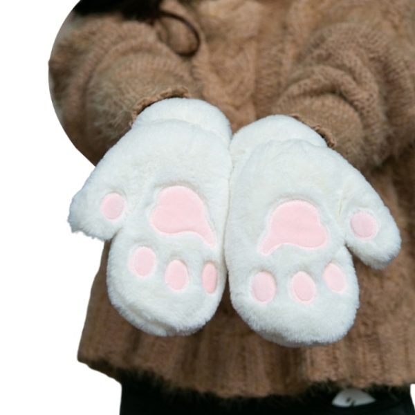 Plush Cat Claw Mittens Cute Fluffy Animal Paw Gloves Winter Gloves Halloween Costume Cosplay Party Full 8.jpg 640x640 8 - Cat Paw Gloves