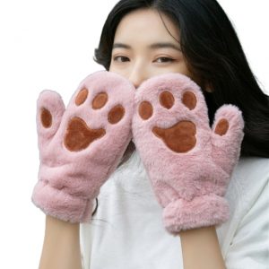 Plush Cat Claw Mittens Cute Fluffy Animal Paw Gloves Winter Gloves Halloween Costume Cosplay Party Full.jpg 640x640 - Cat Paw Gloves